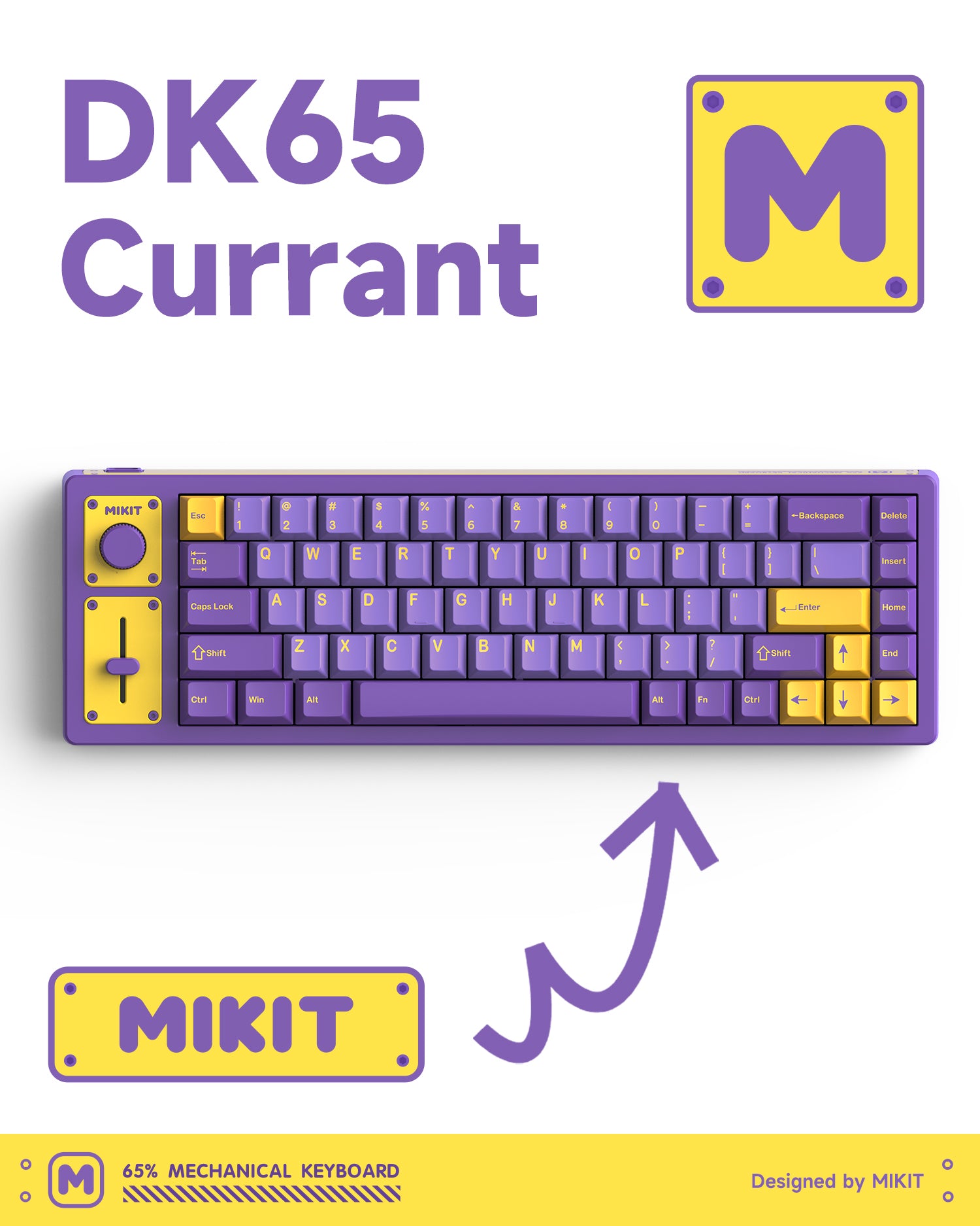 MIKIT DK65 MECHANICAL KEYBOARD HOT SWAP