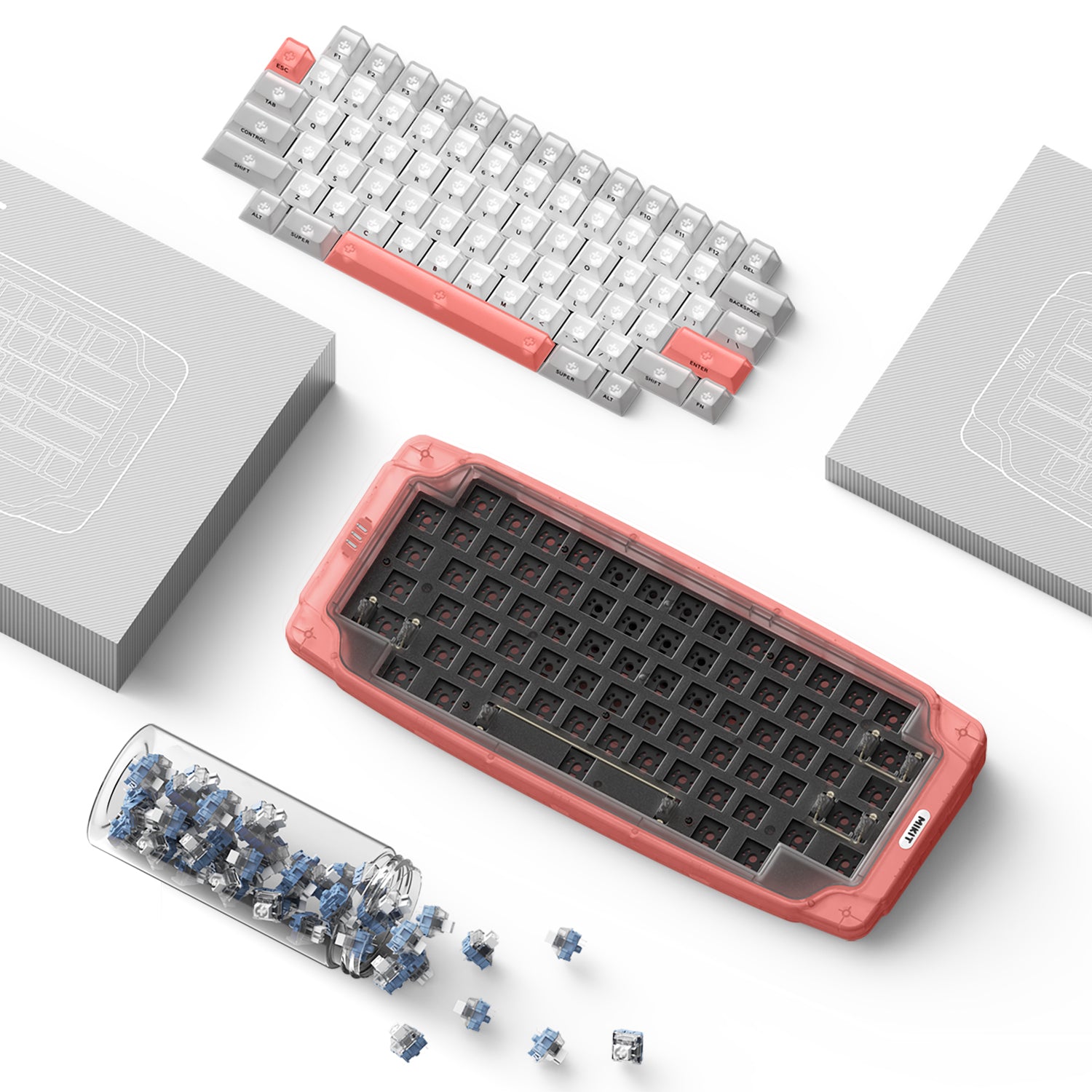 #SWITCH_No Switches mk72 barebone, mk72 keyboard kit. mk72 hua, custom keyboard