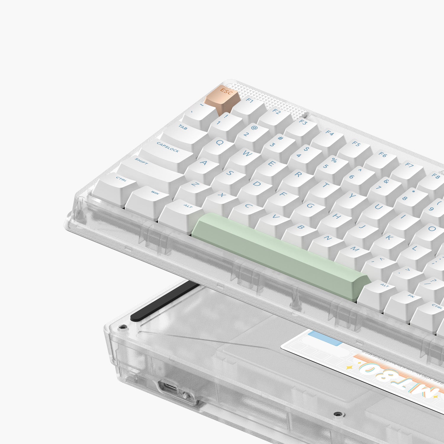 MT80 White Mechanical Keyboard