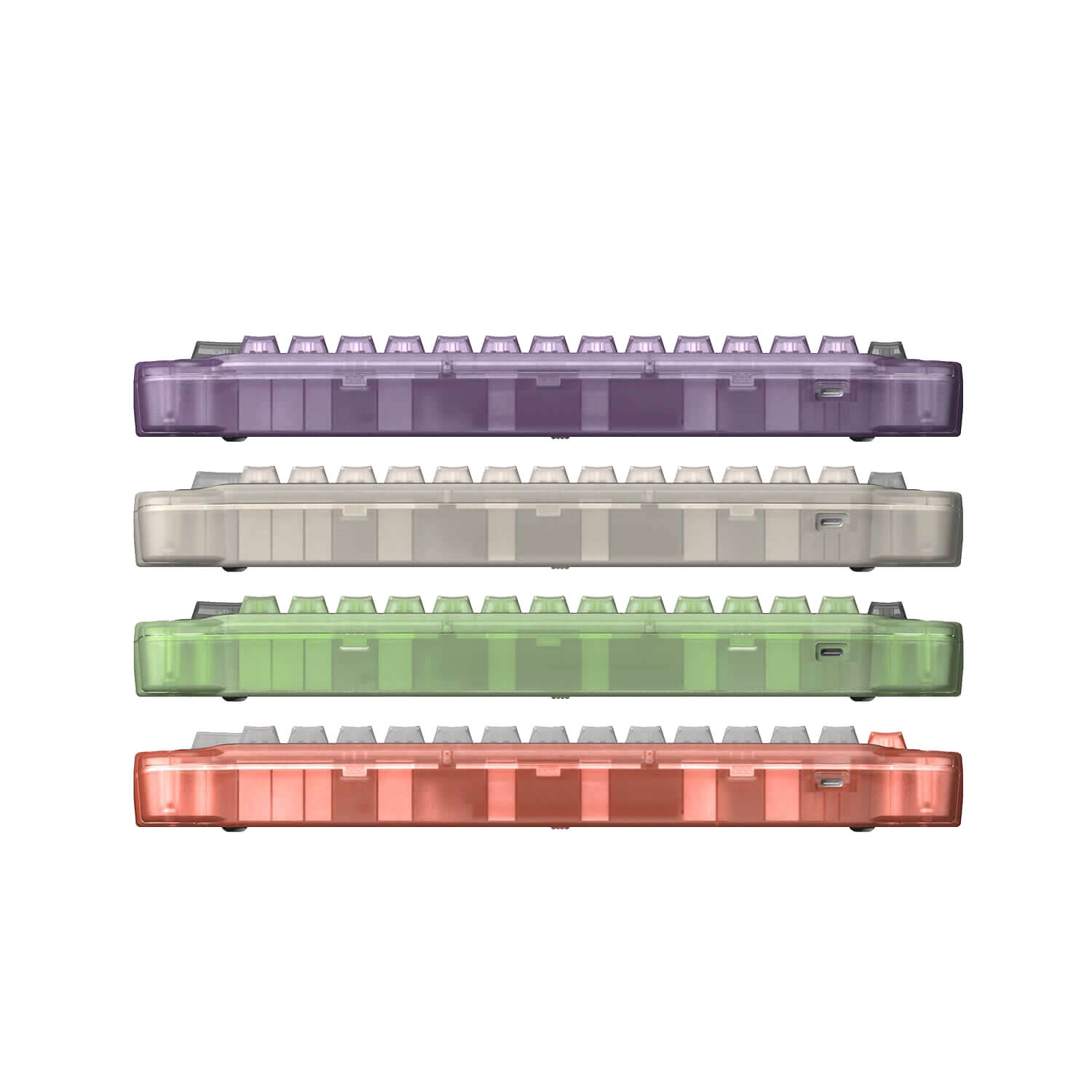 mk72 colorful keyboard Transparent mechanical keyboard
