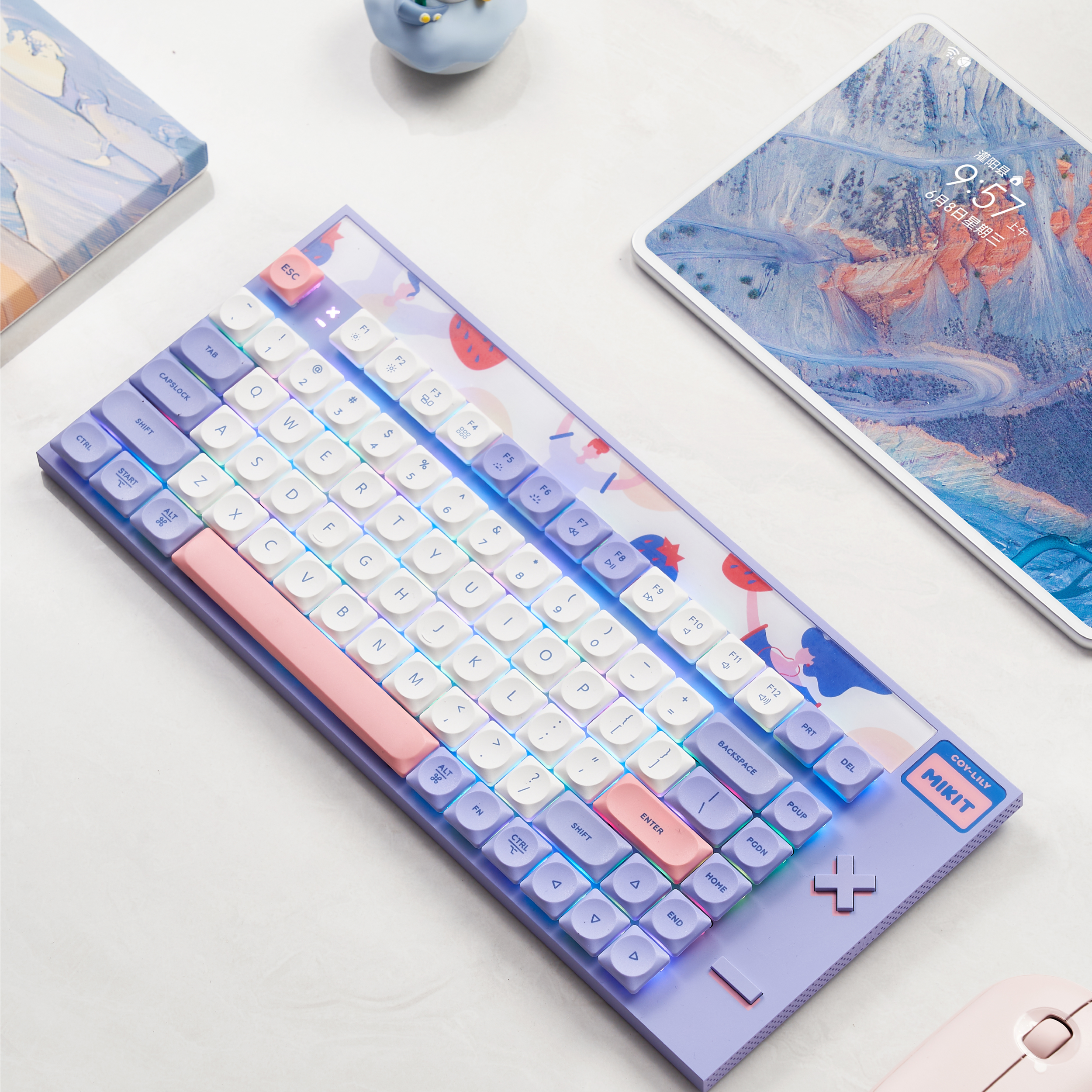 CL80 Lavanderry Purple Mechanical Keyboard
