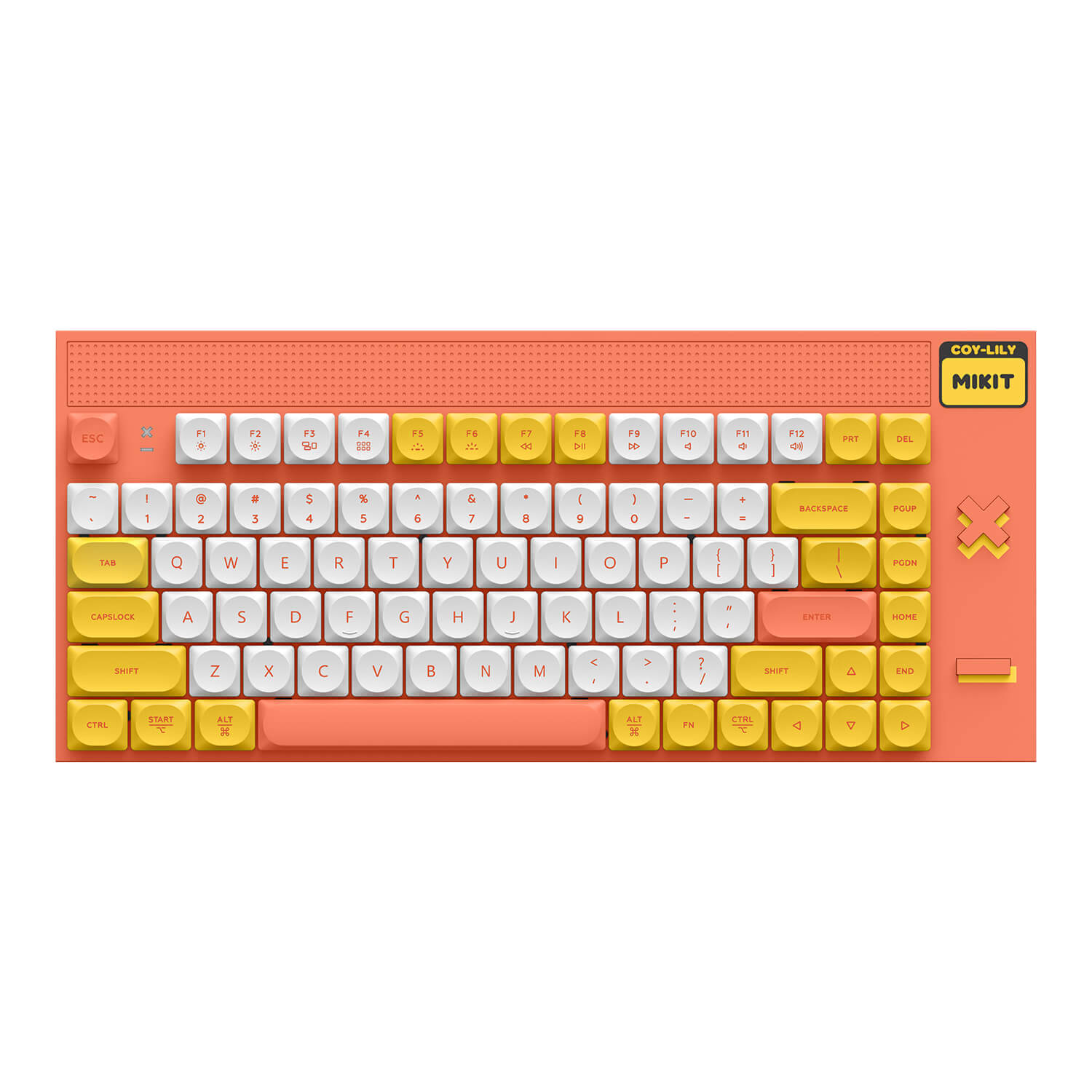 MIKIT CL80 Marmalade Low-profile Wireless Keyboard | macOS Compatible Fully