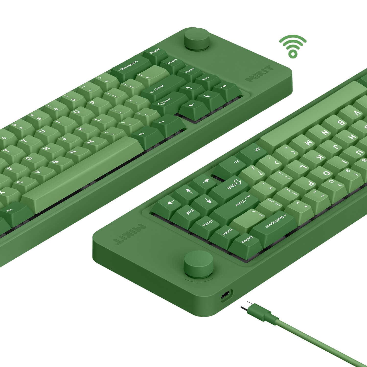 Ultra-Compact 65% Keyboard Layout With A Multi-Function Knob